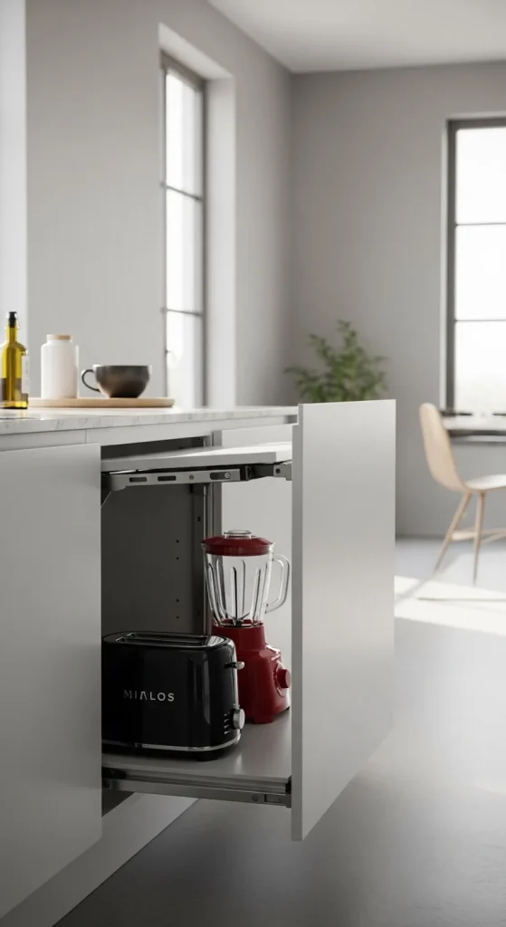 create a Hidden Appliance Garage